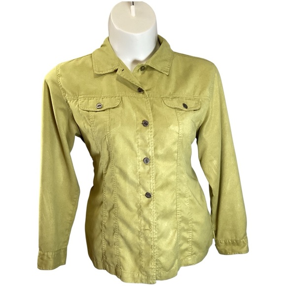 Chico's Olive Shacket - Picture 1 of 7